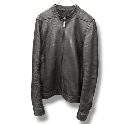 Rick Owens 17AW Glitter Intarsia Lambskin Jacket Size 50