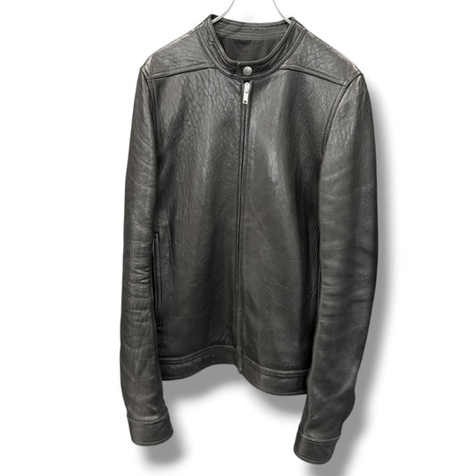 Rick Owens 17AW Glitter Intarsia Lambskin Jacket Size 50