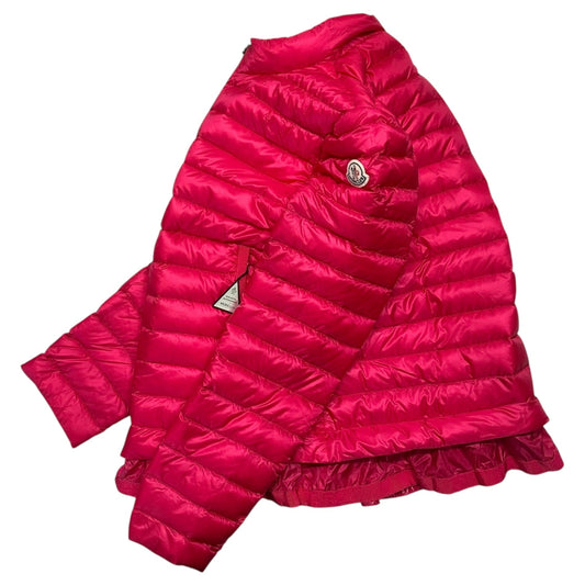 MONCLER AMITA Layered Ruffled Hem Light Jacket Pink Size 3