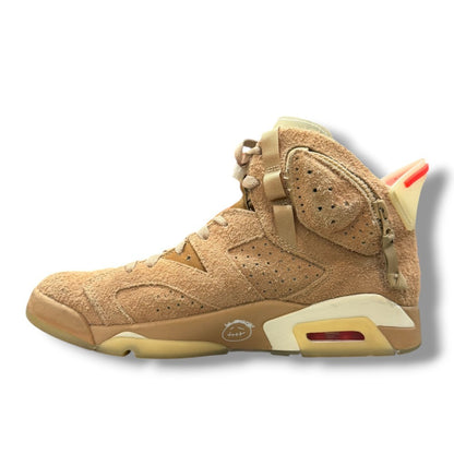 NIKE x TRAVIS SCOTT Air Jordan 6 Sneakers Beige Size 26.5cm