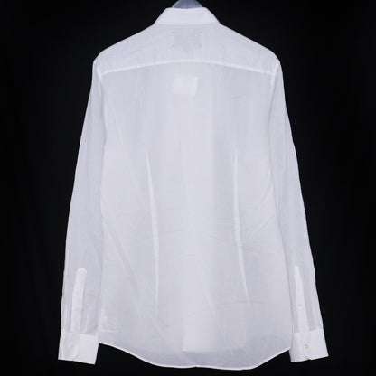 GUCCI Cotton Long Sleeve Dress Shirt White Size 39