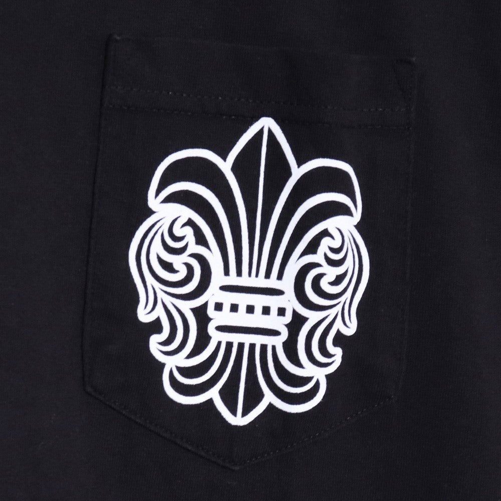 CHROME HEARTS Old BS Fleur T-Bar Print T-Shirt Black Size L