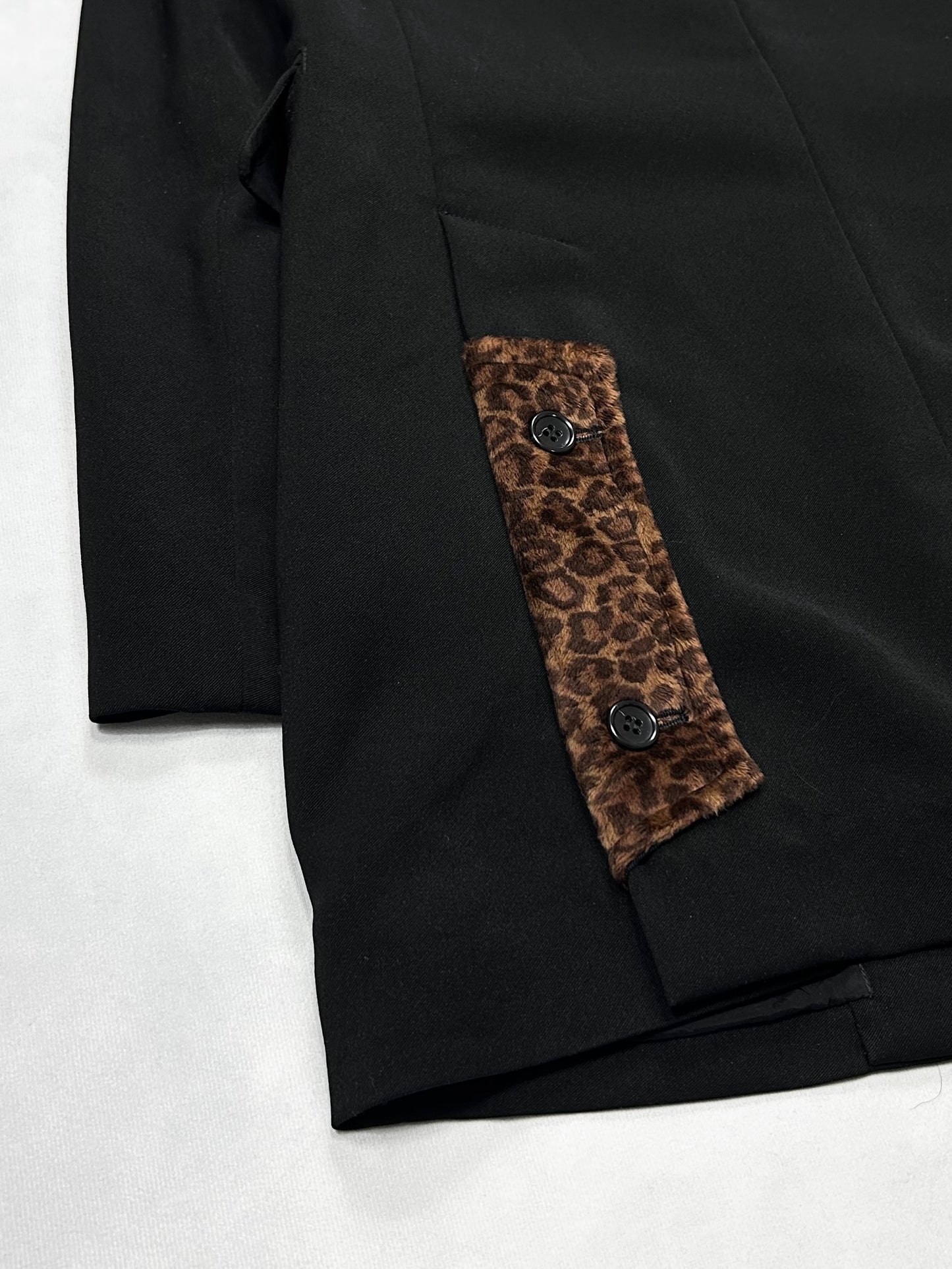 Comme des Garcons Leopard Flap Ester Tailored Jacket Size M