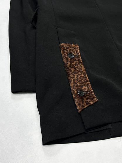Comme des Garcons Leopard Flap Ester Tailored Jacket Size M