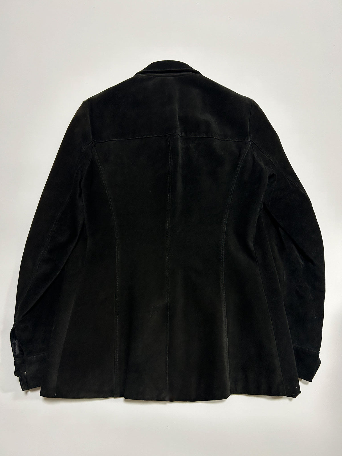 KATHARINE HAMNETT 90s Suede Jacket Black Size M