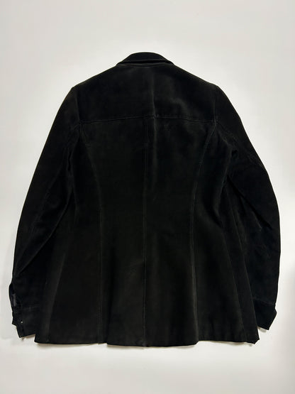 KATHARINE HAMNETT 90s Suede Jacket Black Size M