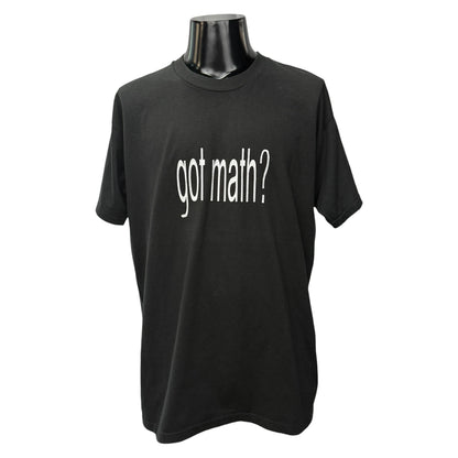 UAF Dept Of Math Sciences 90s-00s Got Math? T-Shirt Size XL