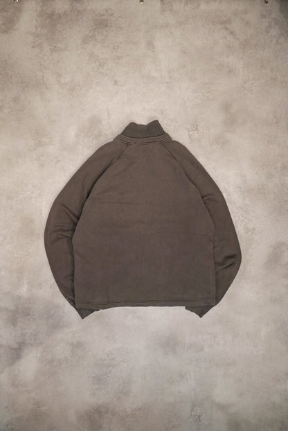 C.P. COMPANY half Half zip high neck long sleeve sweatshirt Gray Size XL
