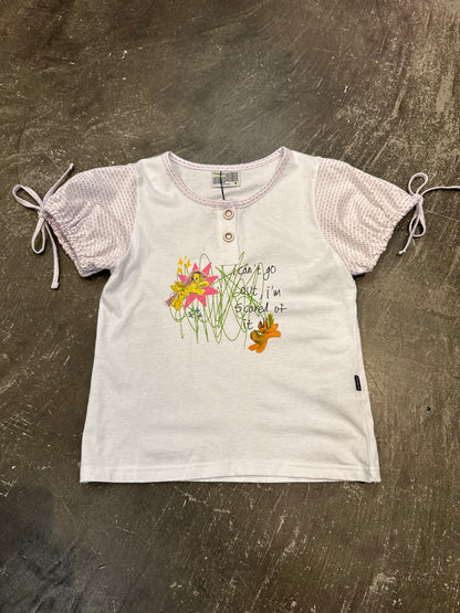 Motka puff henley tee x YOUTH BATH x Motka White Puff Henley T-Shirt Size S