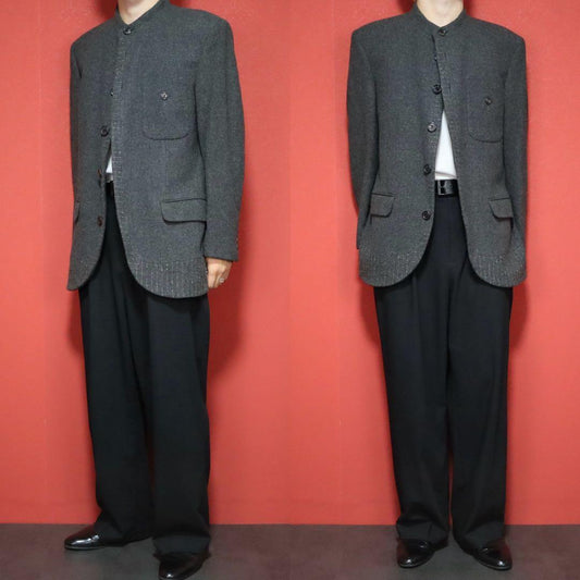 ISSEY MIYAKE MEN 97AW Mao Collar Reconstructed Blazer Size S