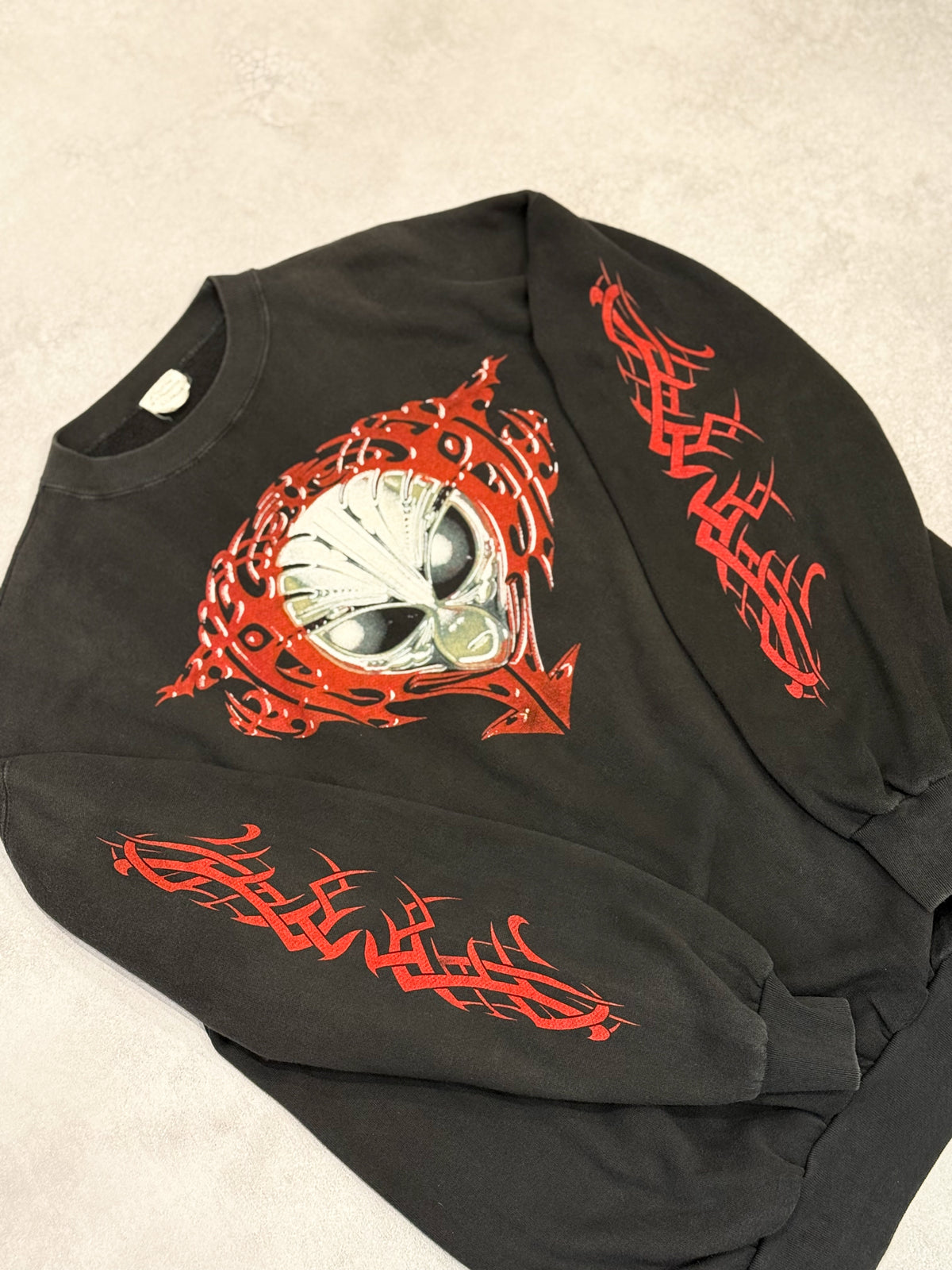 TRIBAL ALIENZ 90s-00s Alien Graphic Sweat Black Size XL
