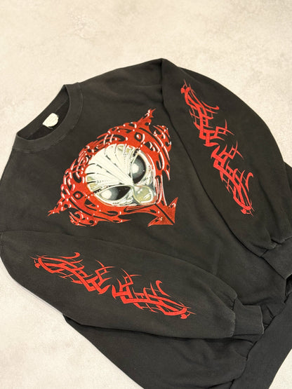 TRIBAL ALIENZ 90s-00s Alien Graphic Sweat Black Size XL