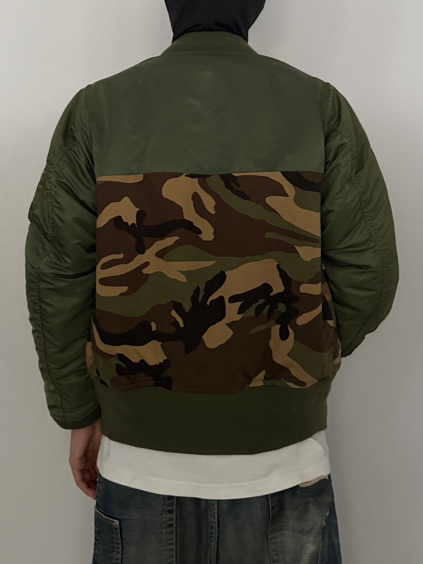Swagger Multi Camo Nylon Jacket Size M