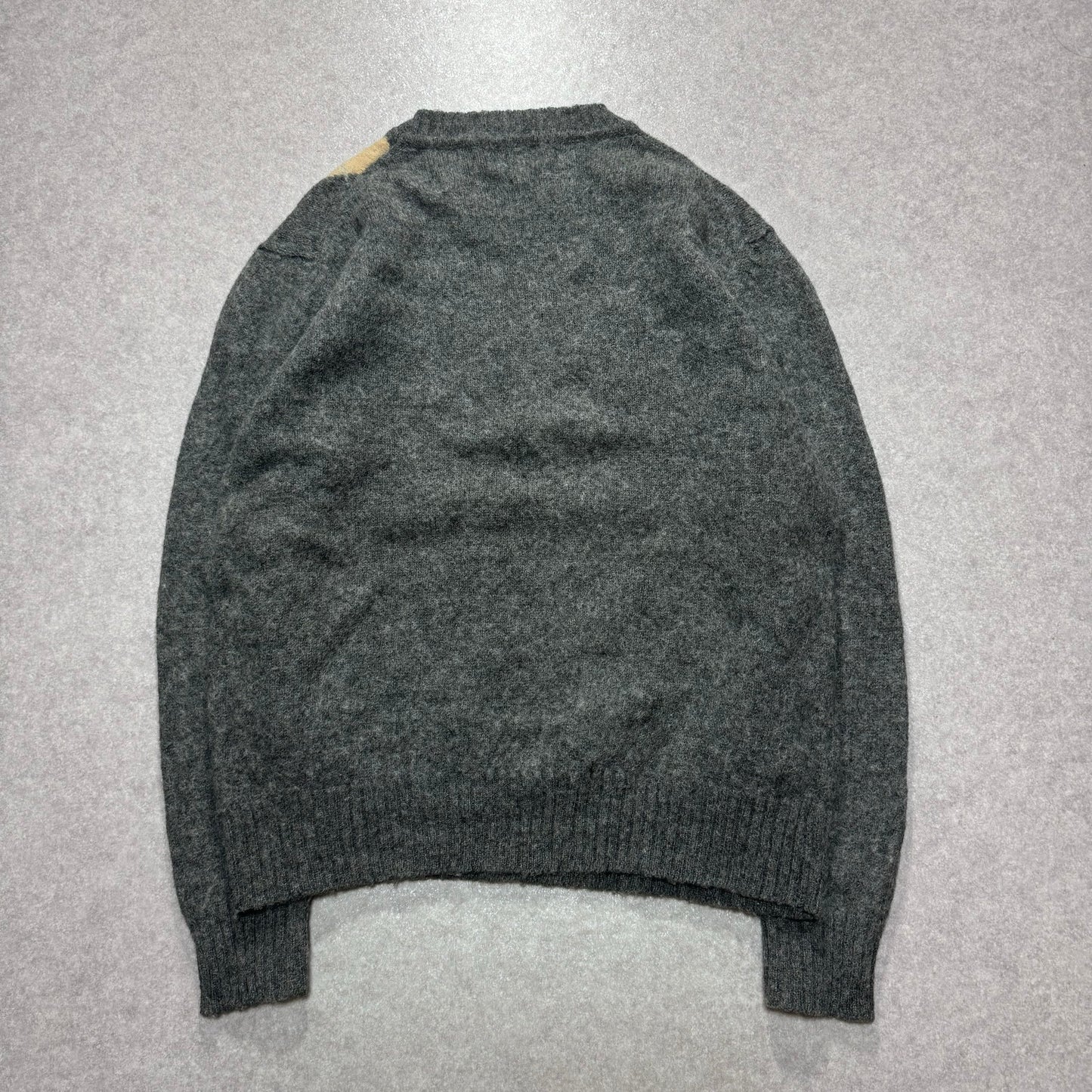 Dior Argyle Pattern Knit Multi Size L