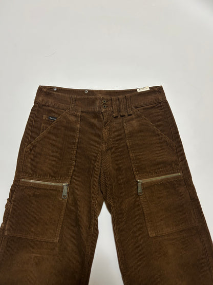 Dolce & Gabbana D&G 2000s Corduroy Cargo Pants Dark Size 50