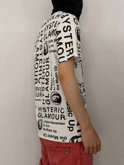Hysteric Glamour White Graphic T-Shirt Size S