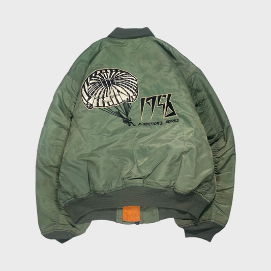 Vintage 80s-90s Reversible MA-1 Flight Jacket Size M