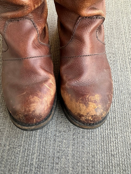 Dirk Bikkembergs Brown Aging Engineer Boots Size 37