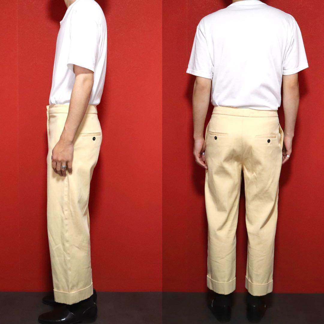 Jil Sander Beige Double Hem Cropped Chino Slacks Size 34