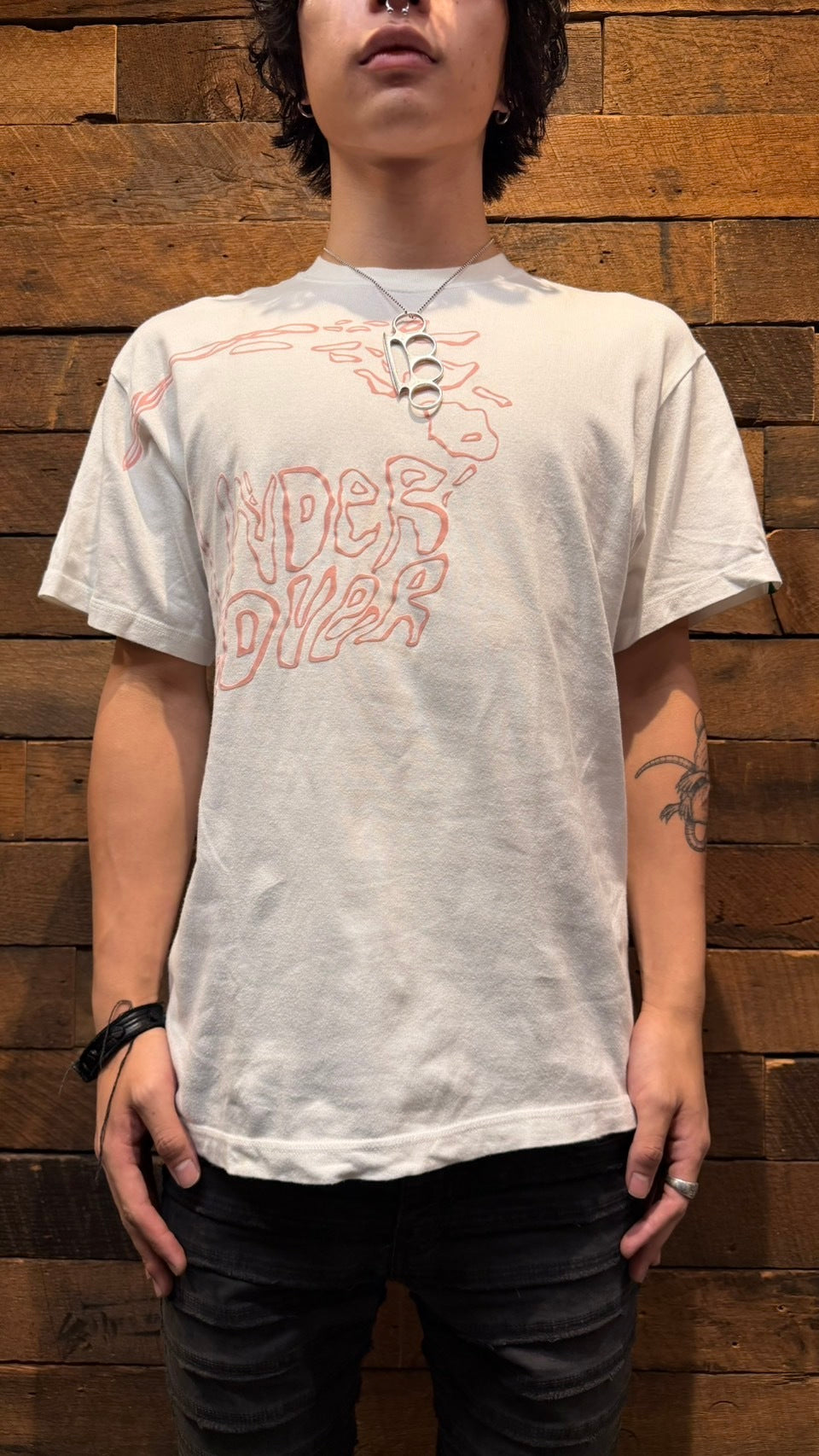 Undercover 02SS T-Shirt White Cotton Size M