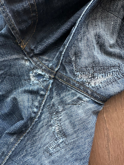 Dior Homme SS03 Mud Waxed Clawmark Jeans