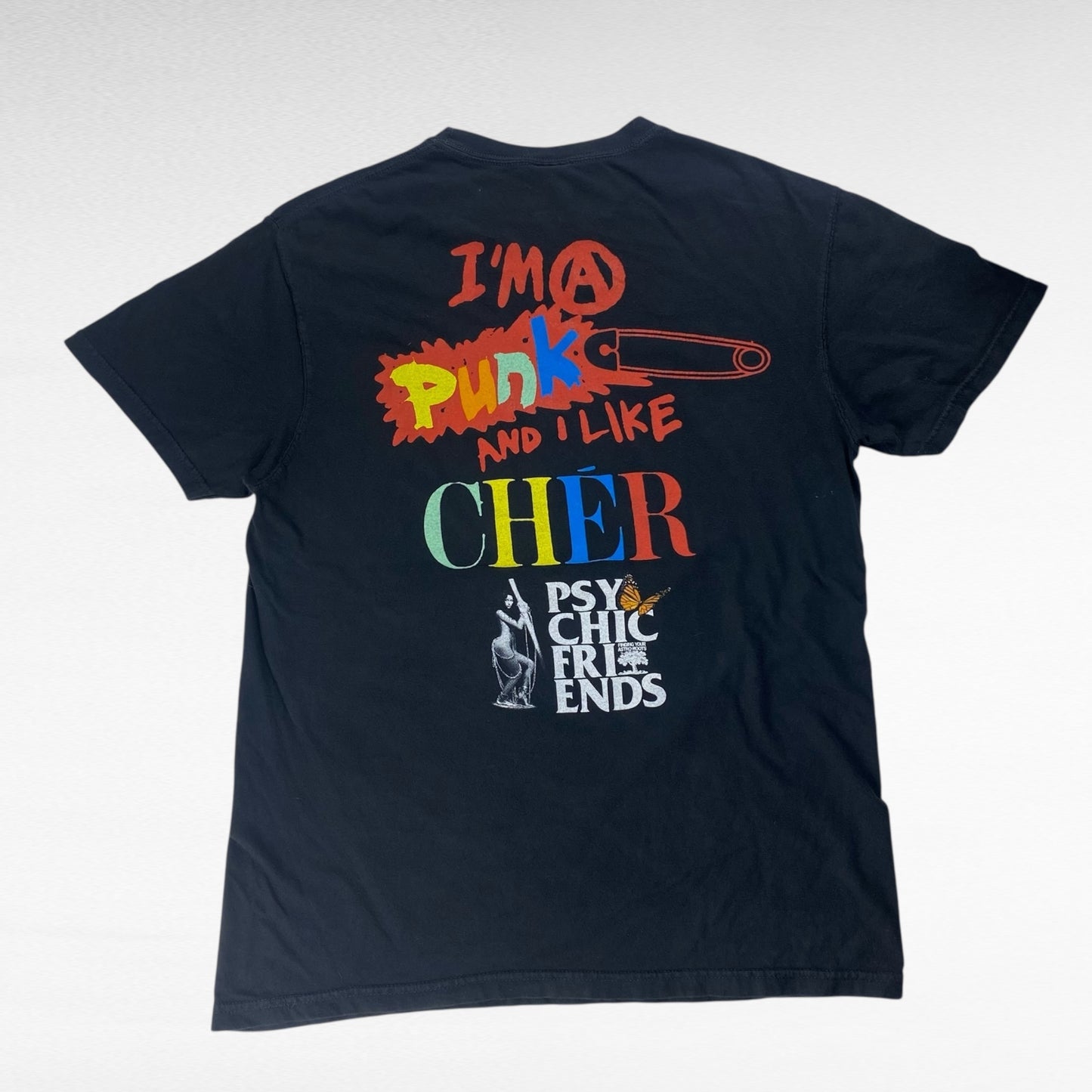 Comfort Colors Print T-Shirt Black Size M