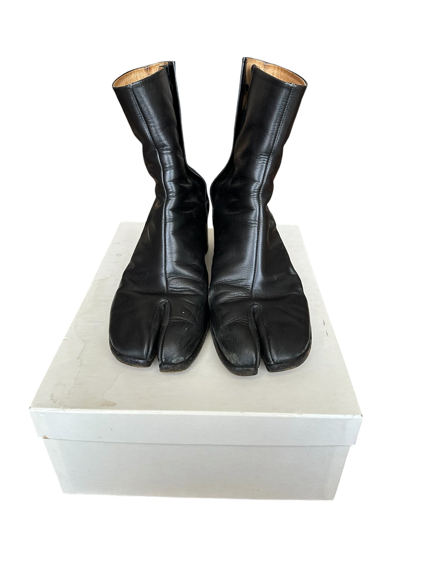 Maison Margiela Black 6cm Heel Tabi Boots