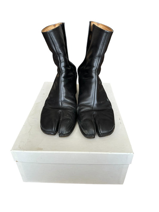 Maison Margiela Black 6cm Heel Tabi Boots