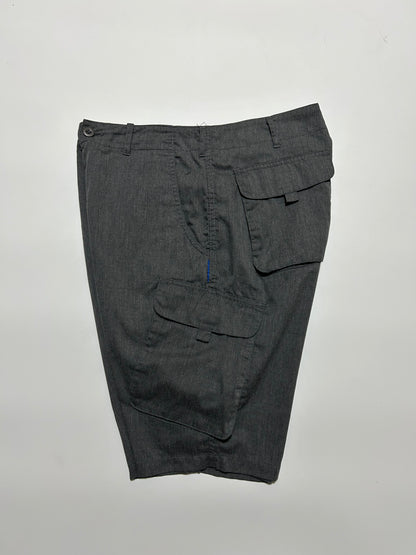 GOODENOUGH 2000s Poly Cotton Cargo Shorts Gray Size M