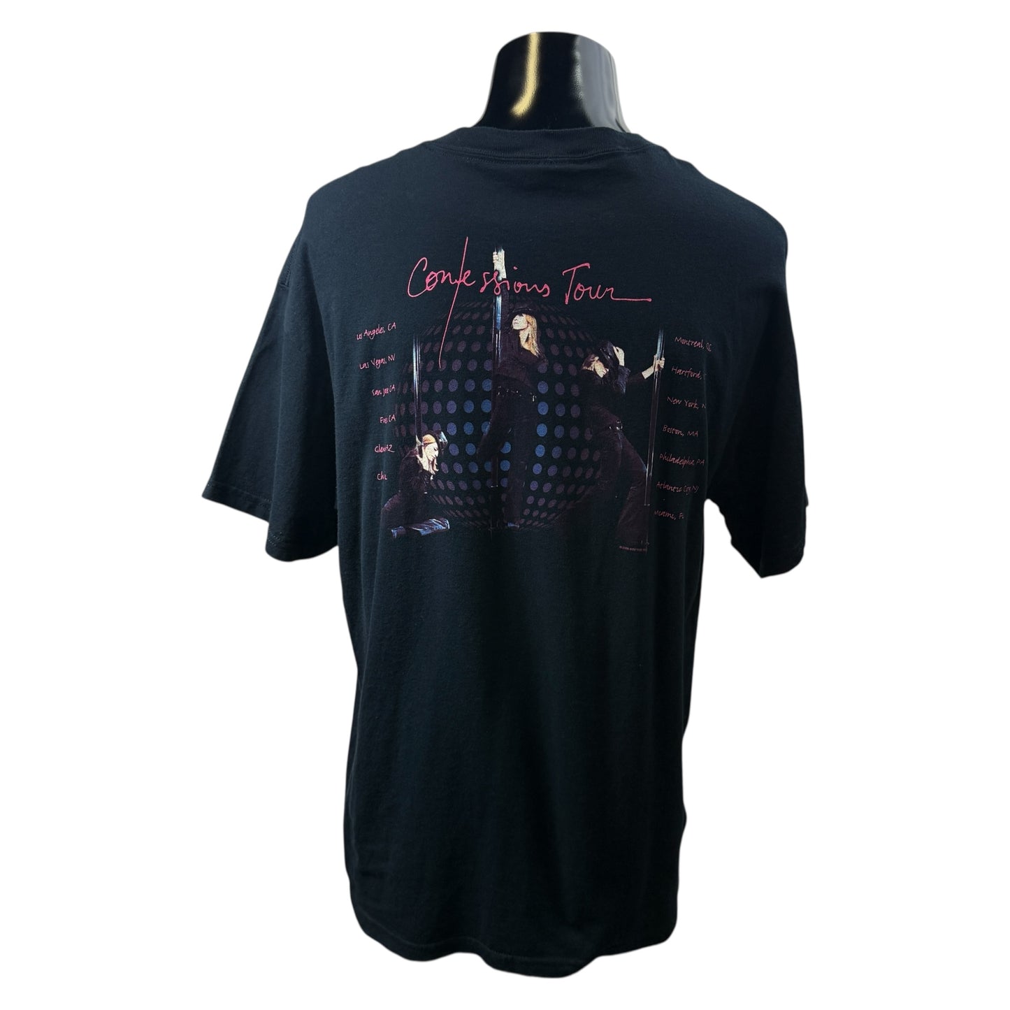 MADONNA 06 CONFESSIONS TOUR T-Shirt Size L