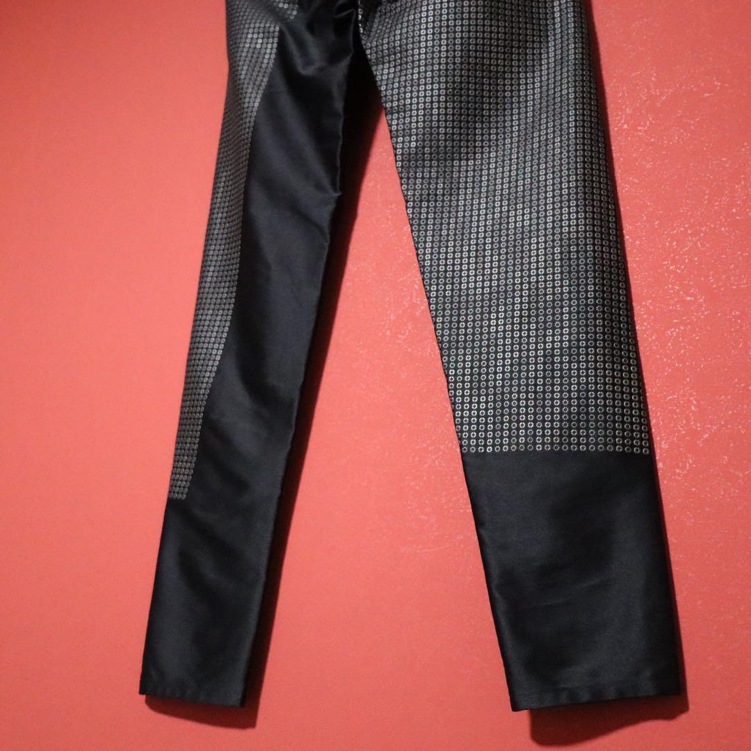 Noir Kei Ninomiya 14AW Printed Asymmetrical Pants Size S