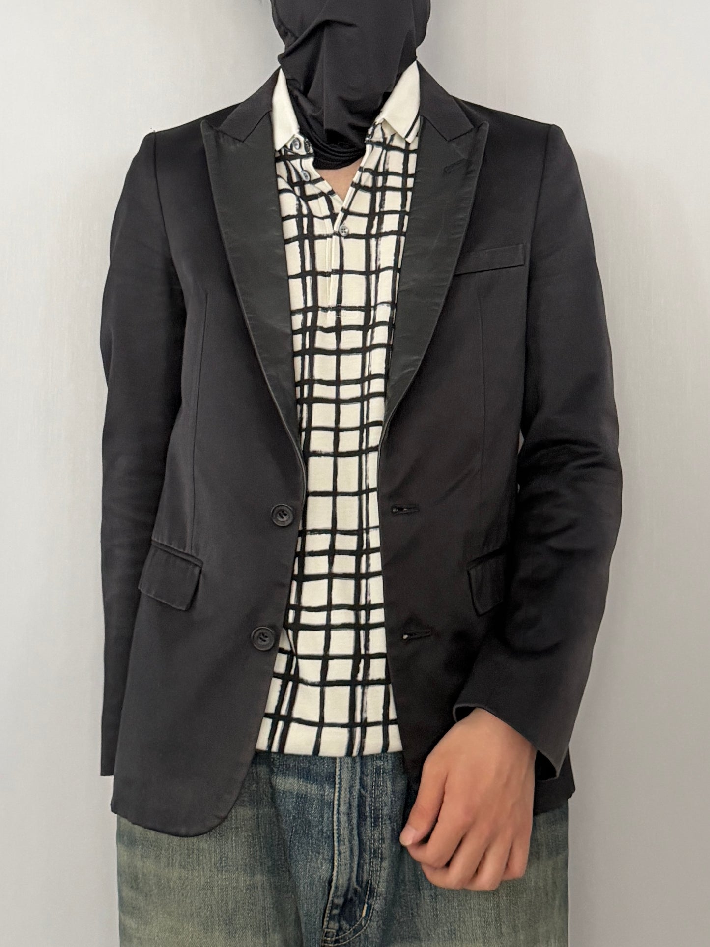 Lithium Homme Mix Material Jacket Black Size 1