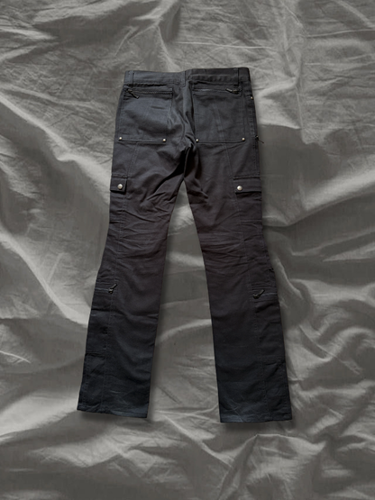 POUR LES HOMMES Cotton 3D Transformable Bootcut Pants Size 2