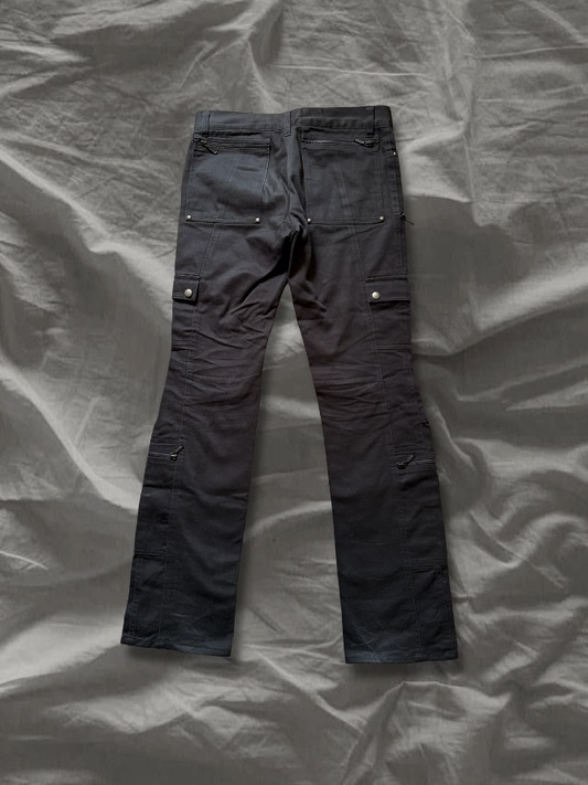 POUR LES HOMMES Cotton 3D Transformable Bootcut Pants Size 2