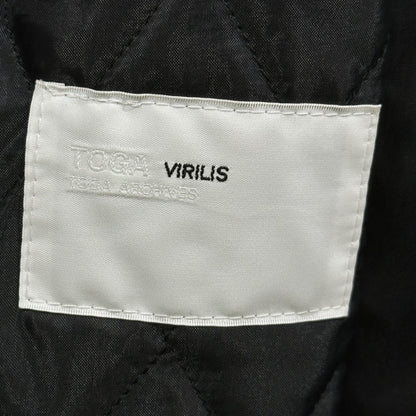 TOGA VIRILIS 22AW Fake Fur Coat Black Size 46