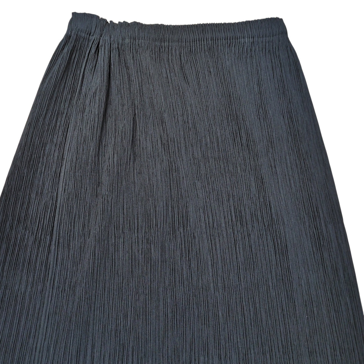 FETE ISSEY MIYAKE Pleats Long Skirt Black Polyester Size 01