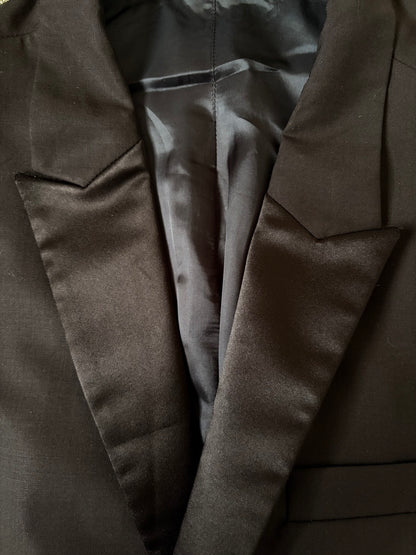 KRISVANASSCHE Virgin Wool Asymmetric Tailored Blazer Size 48