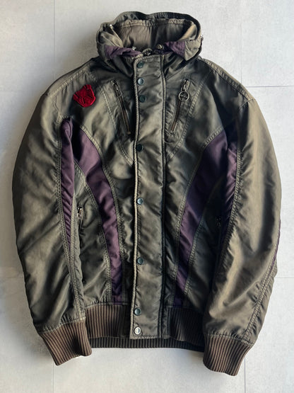 Diesel Green Technical Nylon Jacket Size M