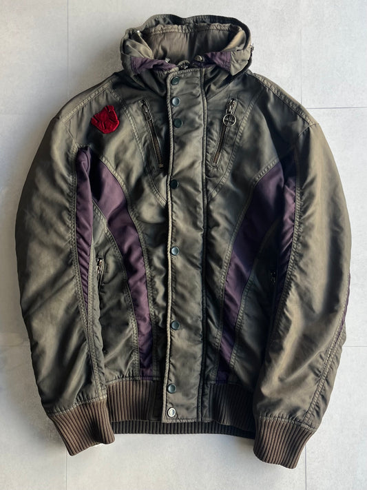 Diesel Green Technical Nylon Jacket Size M