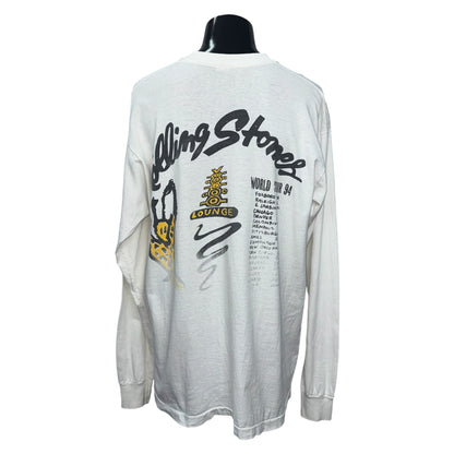 THE ROLLING STONES 90s Voodoo Lounge Long Sleeve T-Shirt Size XL