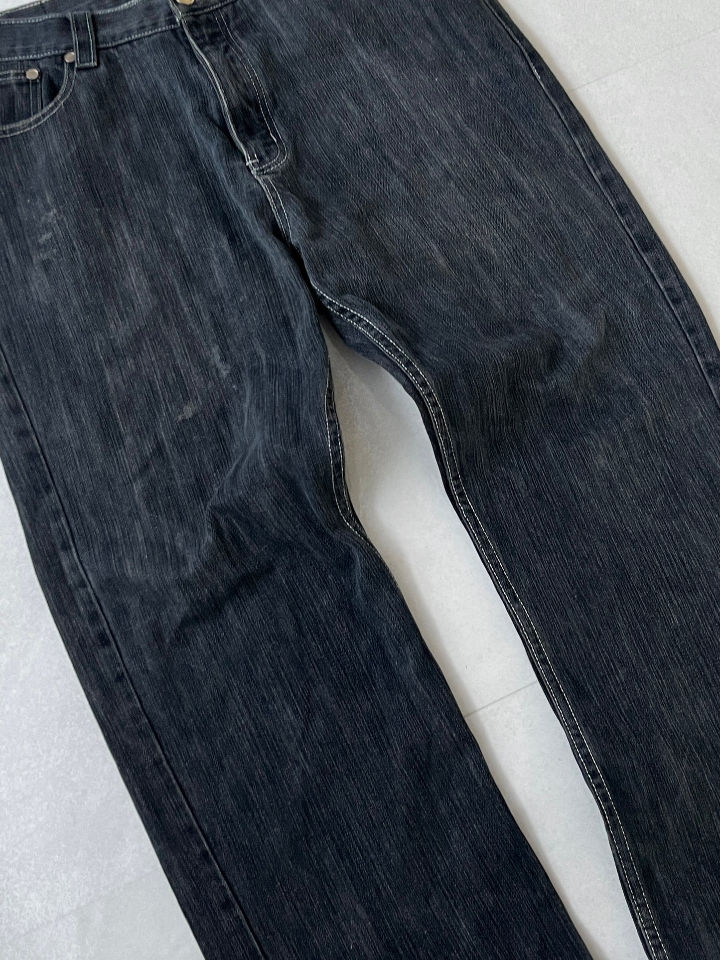 Coogi Black Wide Jeans Size W40