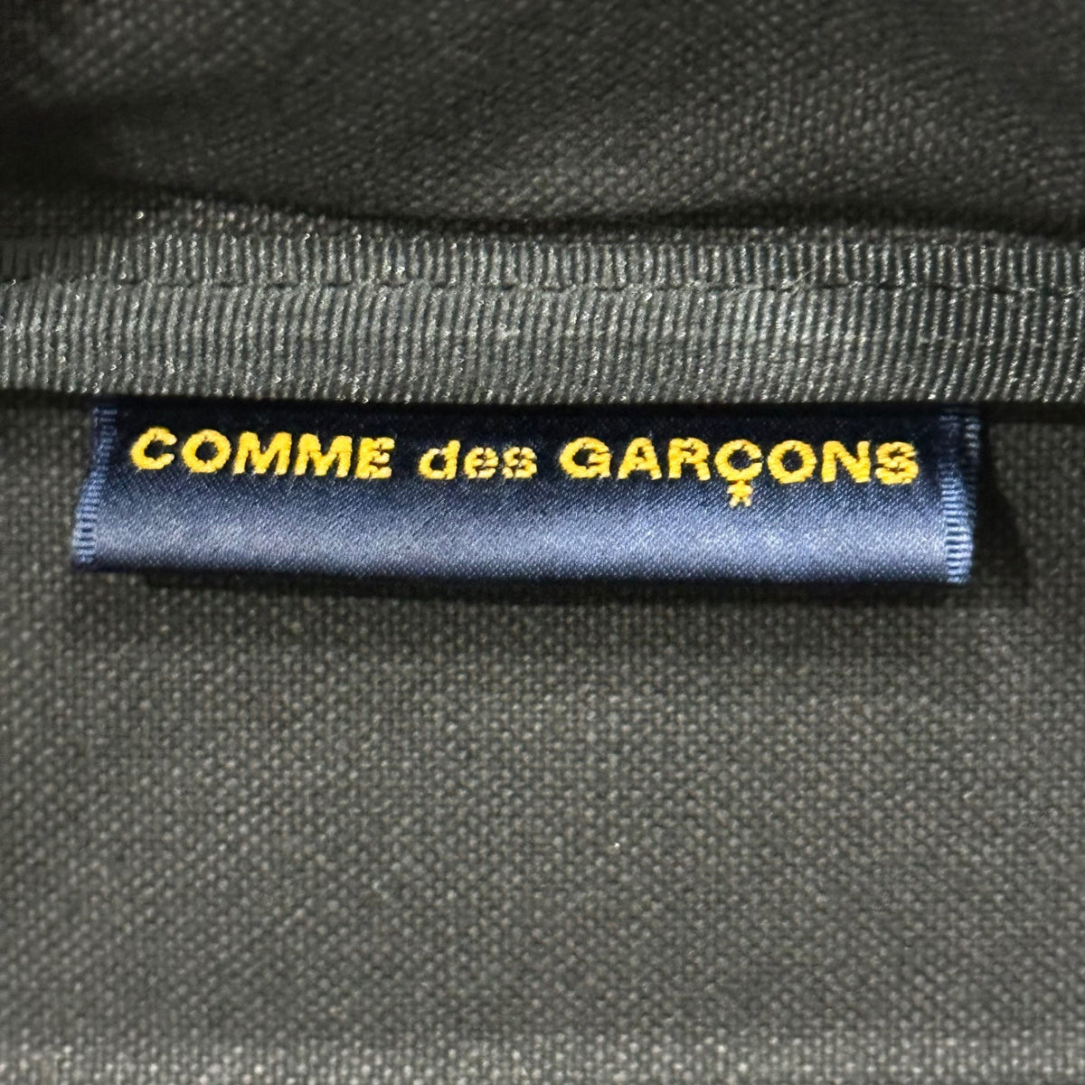 COMME des GARCONS Vintage Logo Leather Mini Boston Bag Black