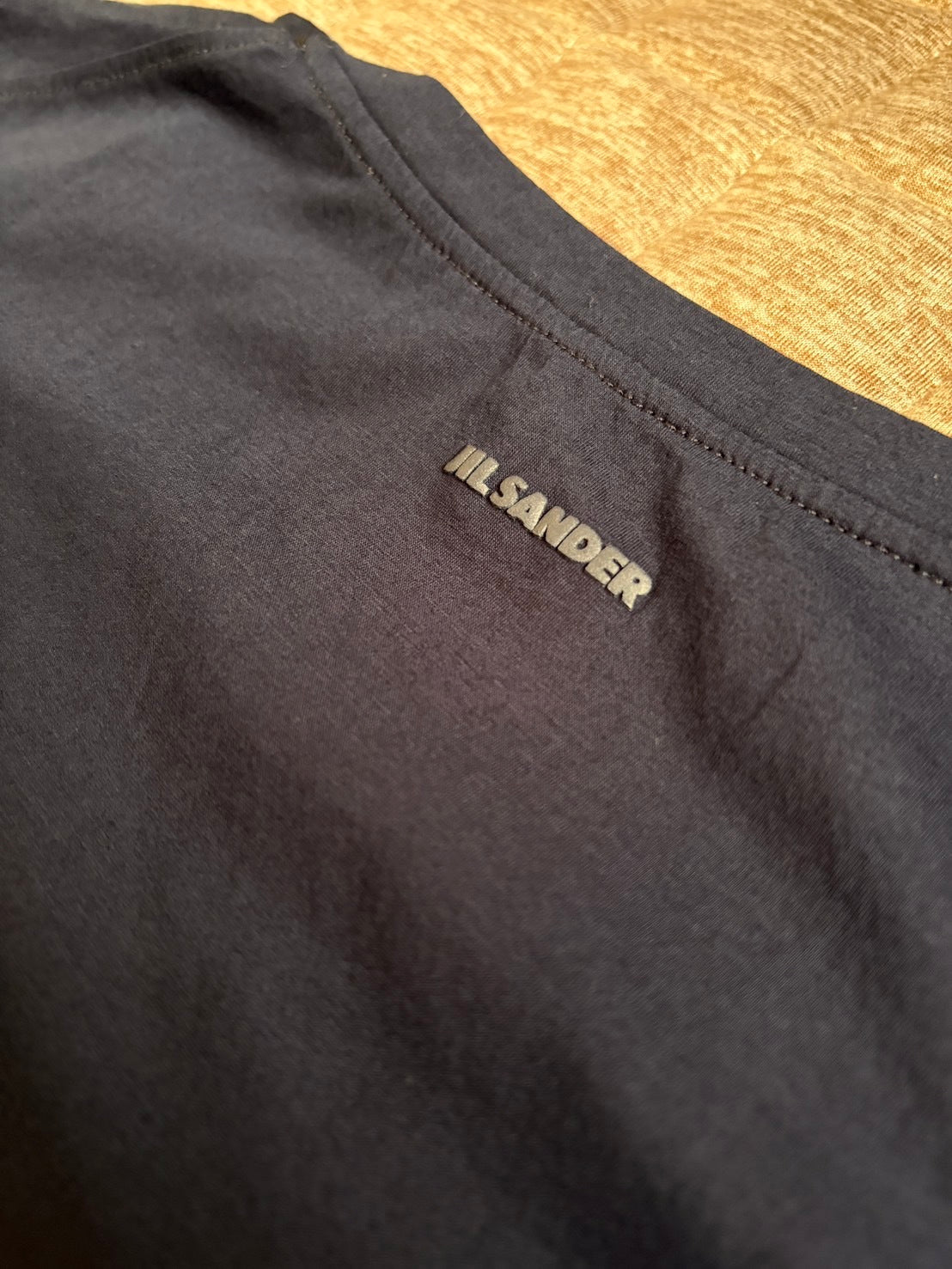 JIL SANDER SS14 Cotton Irregular Sweatshirt Navy Size L