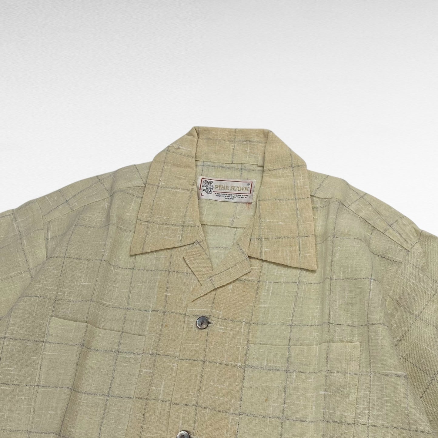 PINE HAWK 90s Open Collar Shirt Size L