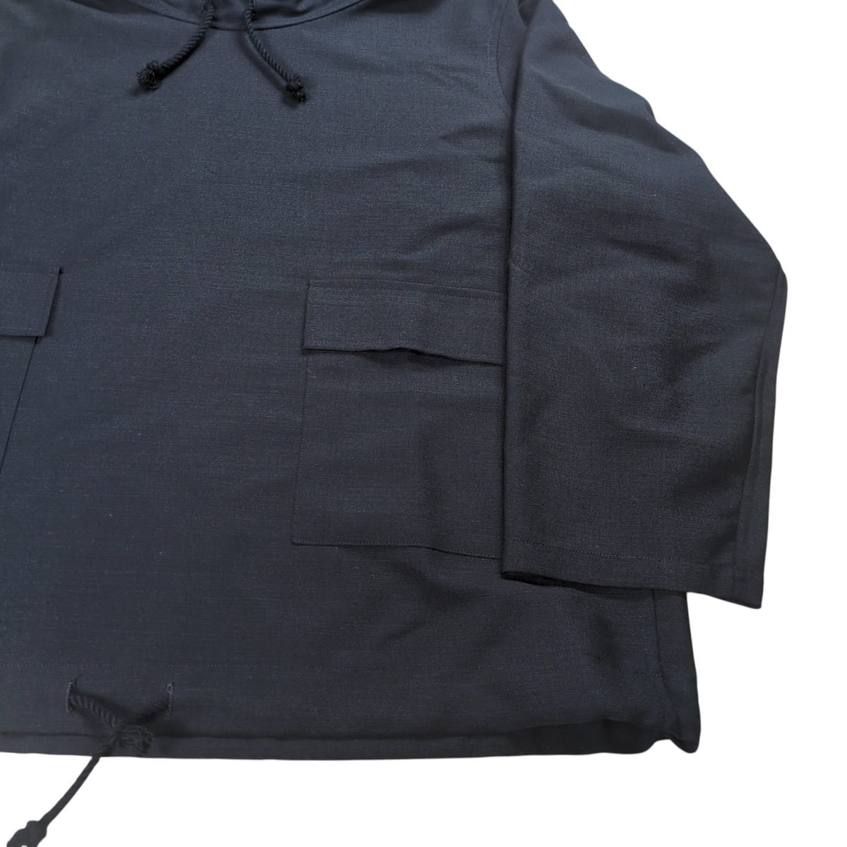 Y's Summer Wool Gabardine Smock Hoodie