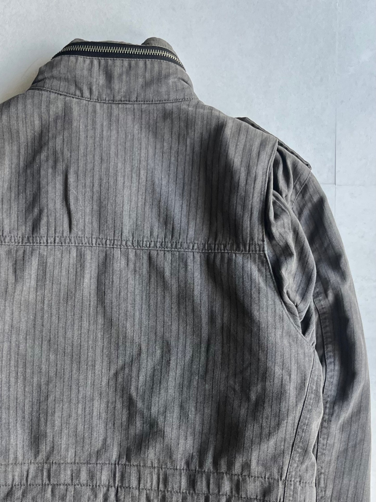 Neighborhood Work Cotton Jacket Gray Size M