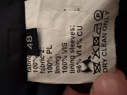 KRISVANASSCHE Virgin Wool Asymmetric Tailored Blazer Size 48