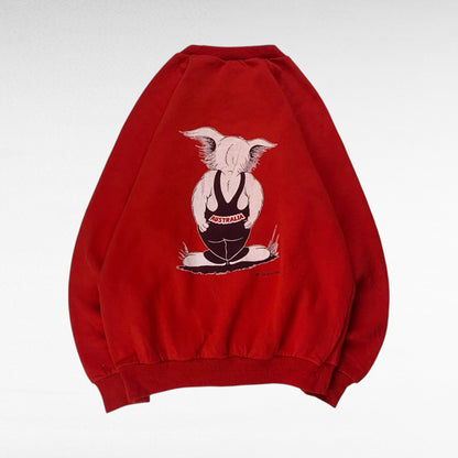 Van Duke 80s Sweatshirt Red Size M