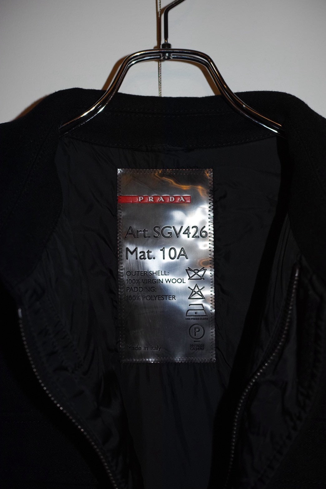 Prada Virgin Wool Fatigue Jacket Minimal Size XXL