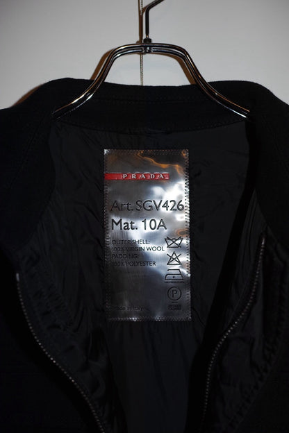 Prada Virgin Wool Fatigue Jacket Minimal Size XXL